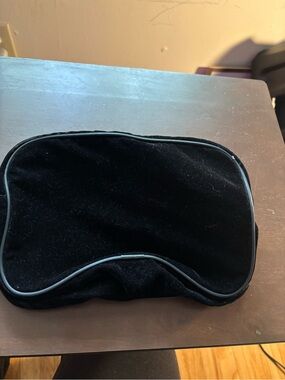 Black Velvet Makeup Bag / Cosmetic 
Pouch – Zippered